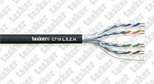Tasker (C719 L.S.Z.H) витая пара F.T.P. cat. 6A 10GBASE-T 4x2x0.25mm2 одножильный, омедненный, черный Tasker C719 L.S.Z.H фото, купить, цена, магазин